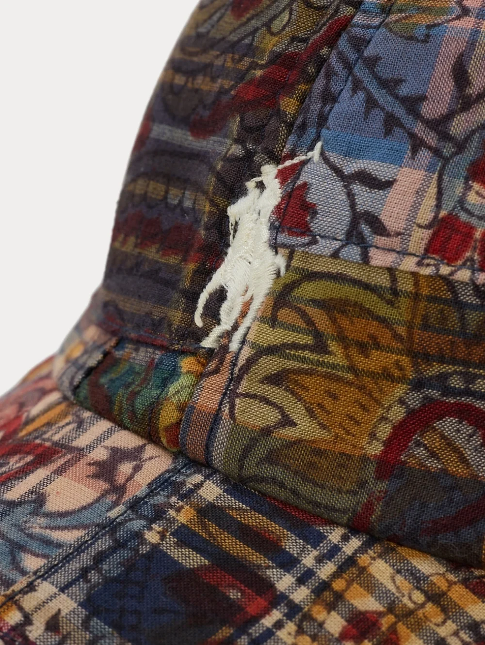 Polo By Ralph Lauren Patchwork Madras Ball Cap - Picture 3 of 11